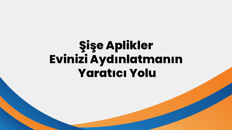 hobby design şişe aplikler